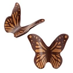 plaquette decors chocolat serigraphie "Papillons" /Manudecors