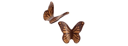 plaquette decors chocolat serigraphie "Papillons" /Manudecors