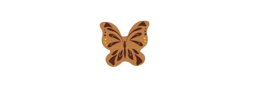 plaquette decors chocolat "papillons" / Manudcors