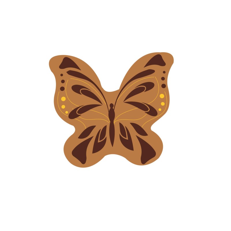 plaquette decors chocolat "papillons" / Manudcors