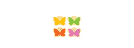 plaquette décor en chocolat Papillons / Manudecors