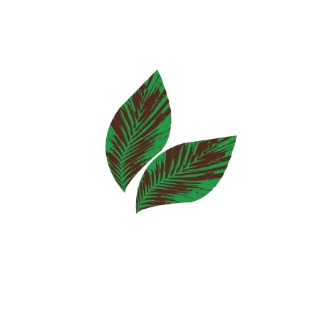plaquette decors chocolat feuilles vertes /Manudecors