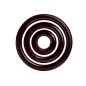 Anneaux chocolat noir