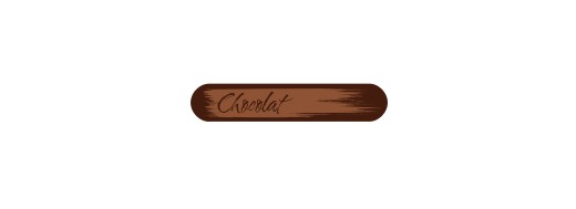 pastille décor dessus d'éclair imprimé "chocolat" / Manudecors