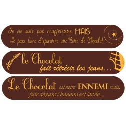 décors dessus d'éclair en chocolat Manudecors
