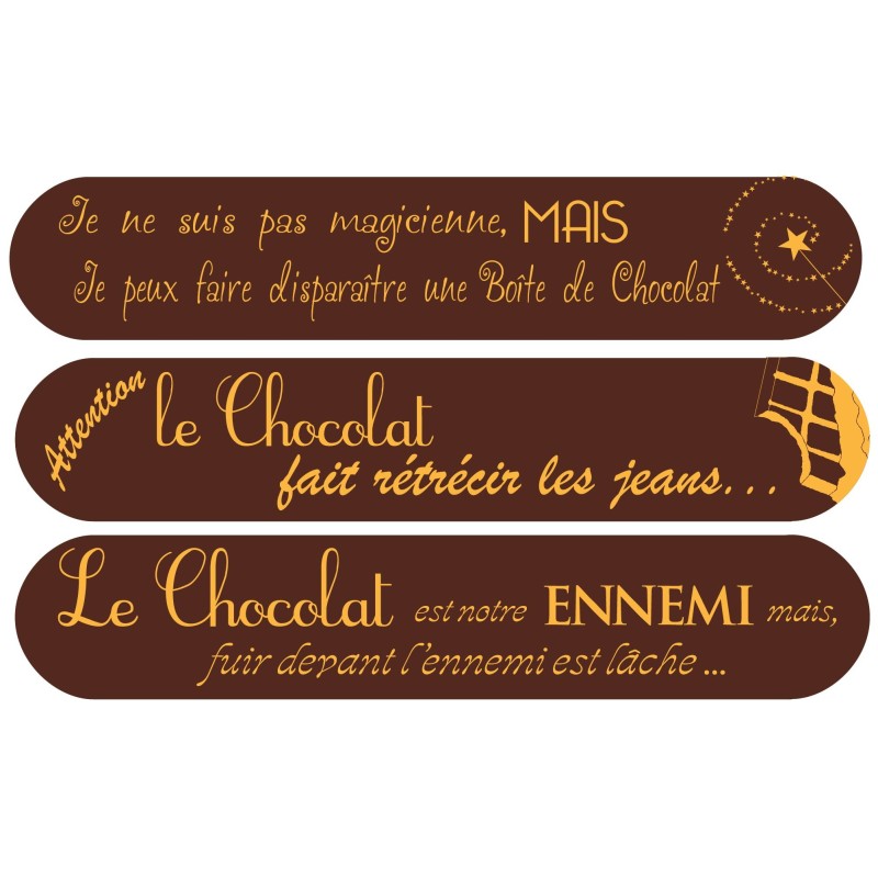 décors dessus d'éclair en chocolat/ Manudecors