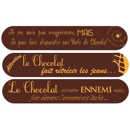 décors dessus d'éclair en chocolat Manudecors