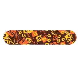 décors dessus d'éclair en chocolat motifs grains de café/ Manudecors