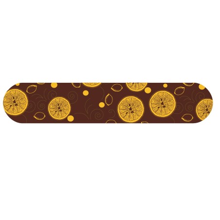 décors dessus d'éclair en chocolat motifs agrumes/ Manudecors