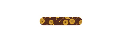 décors dessus d'éclair en chocolat motifs agrumes/ Manudecors