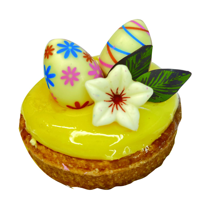 Décoration en 3d en chocolat sérigraphié pour les fêtes de Pâques