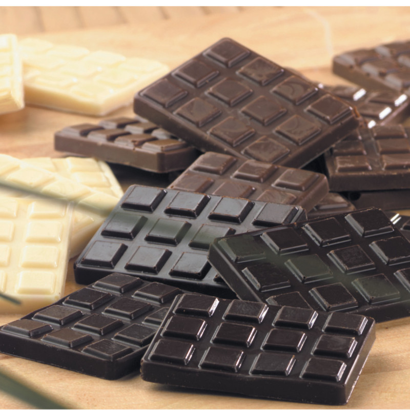 Décoration alimentaire mini tablettes de chocolat