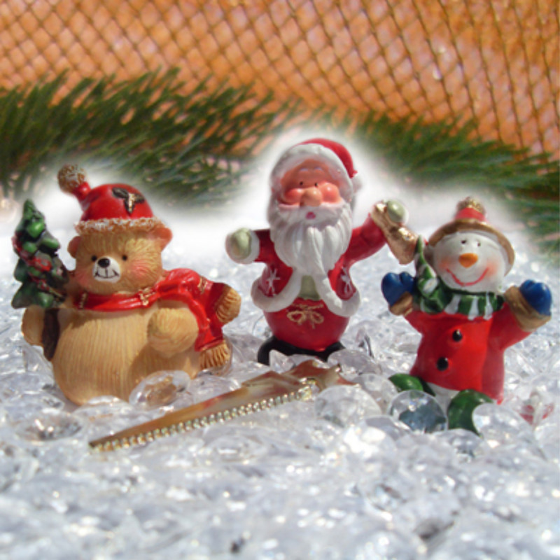 décors sujet plastique pour bûche